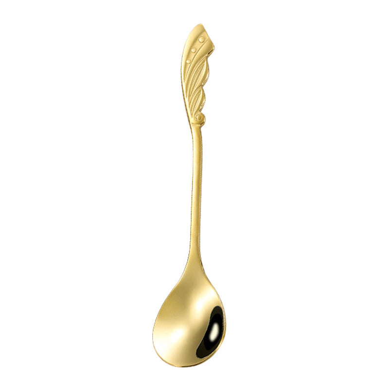 Coffee Tea Stirring Spoon Stainless Steel Dessert Spoon, Gold (BPA Free, No FDA) Coffee Tea Stirring Spoon Stainless Steel Dessert Spoon, Gold (BPA Free, No FDA)